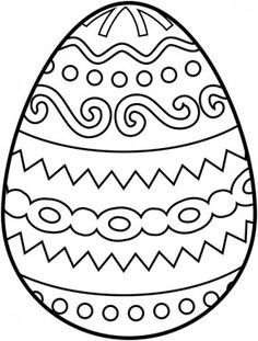 Easter Egg S - Coloring Pages for Kids and for Adults
