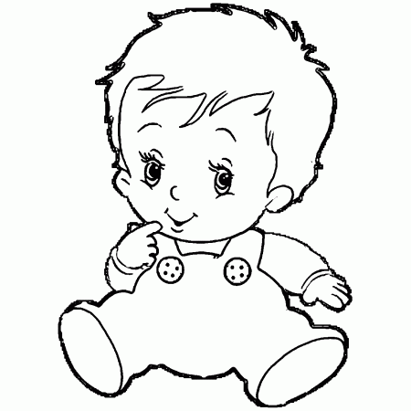 Baby Boy Coloring Pages | Wecoloringpage