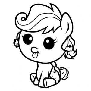 Baby My Little Pony - Coloring Pages for Kids and for Adults