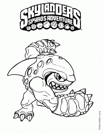 Skylanders SPYRO'S ADVENTURE coloring pages - TERRAFIN