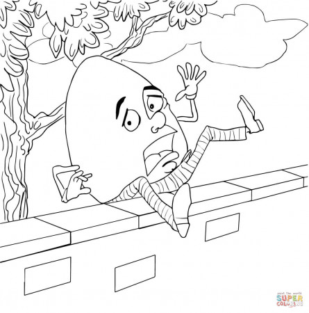 Humpty Dumpty coloring page | Free Printable Coloring Pages