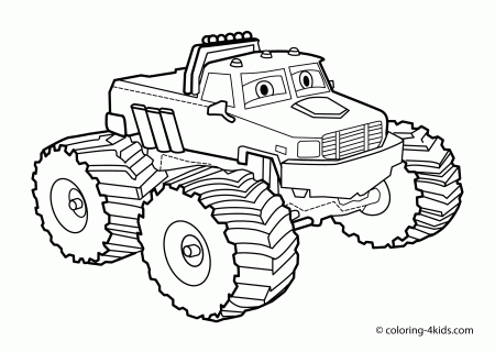 Monster Truck Coloring Page