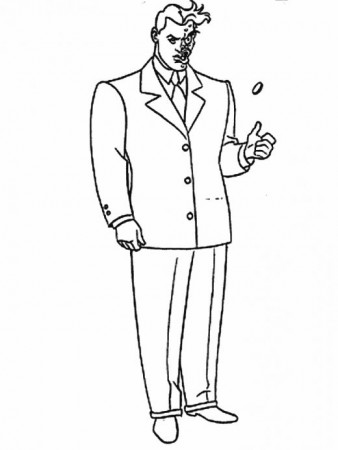 Two Face Coloring Page
