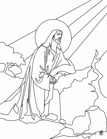 RELIGIOUS EASTER coloring pages - Ascension of Jesus