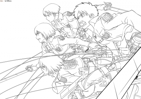 Attack On Titan Coloring Pages - Free Printable Coloring Pages for Kids