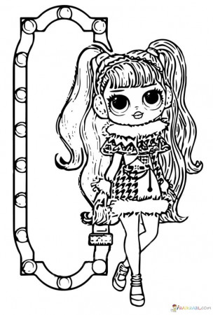 Coloring pages LOL OMG. Print new popular dolls for free