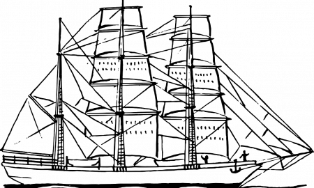 Free Printable Boat Coloring Pages For Kids Boats Ships Clipart - Full Size  Clipart (#2910659) - PinClipart