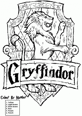 Hogwarts Crest Coloring Page - Coloring Pages for Kids and for Adults | Harry  potter printables, Harry potter coloring pages, Harry potter colors