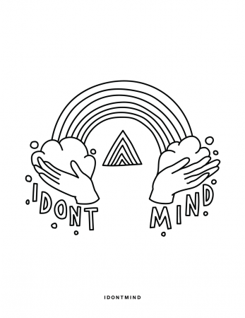 Coloring Pages - IDONTMIND - Your mind matters. Talk about it.