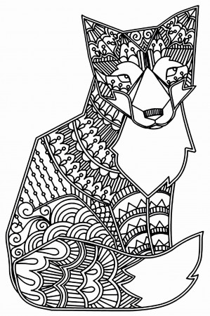 Mythical Printable Coloring Pages Fox - Coloring Pages Ideas