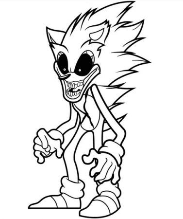 Sonic Exe Coloring Pages