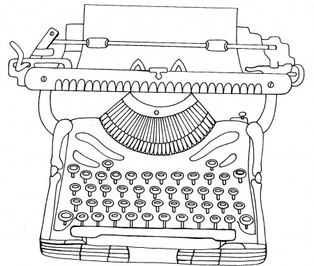 Yucca Flats, N.M.: Wenchkin's Coloring Pages - Dia de los Typerwriter