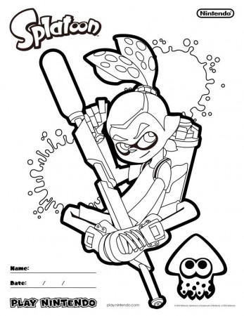 Splatoon Coloring Pages : Play Nintendo ...