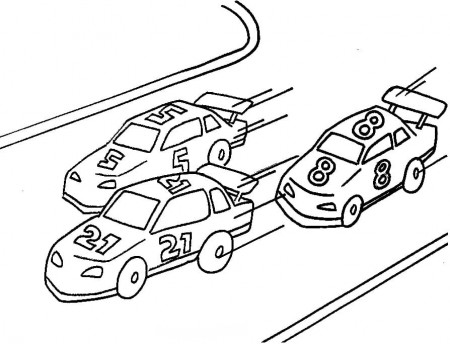 Race Cars coloring page - Download ...