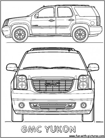 Gmc Yukon Coloring Page | Gmc yukon ...