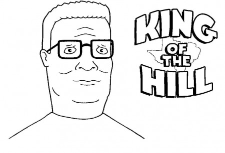 Free Printable King of the Hill Coloring Page - Free Printable Coloring  Pages for Kids