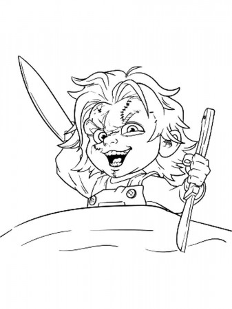 Free Chucky coloring pages. Download and print Chucky coloring pages