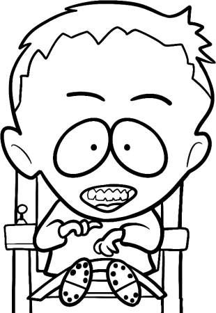 Timmy Burch from South Park Coloring Pages - South Park Coloring Pages - Coloring  Pages For Kids And Adults