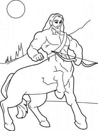 Centaur's Greek Mythology Coloring Page - Get Coloring Pages