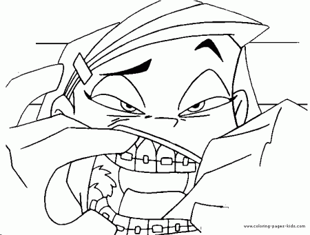 Braceface color page - Cartoon Color Pages - printable cartoon coloring  pages for kids to make your own printable cartoon color book sheets