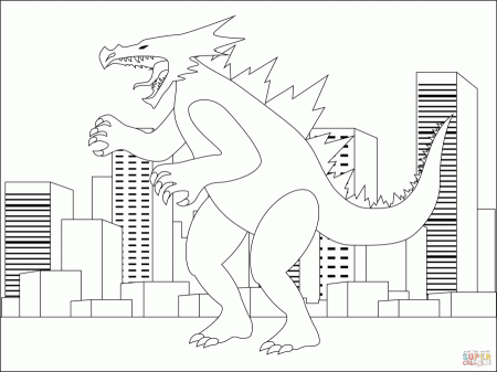 17 Free Godzilla Coloring Pages - Artsy Pretty Plants