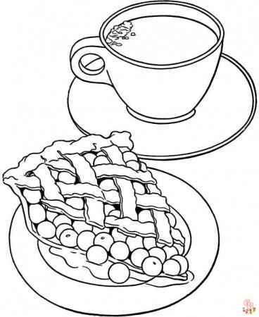 Brew Up Some Fun with Coffee Coloring Pages | GBcoloring