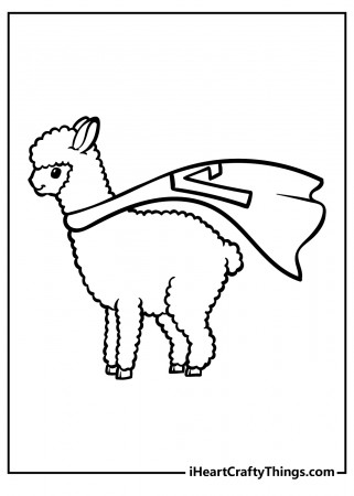 Printable Llama Coloring Pages (Updated 2023)