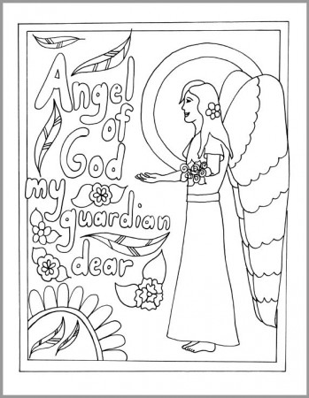 Mommy and Me Catholic Coloring Pages - Drawn2BCreative