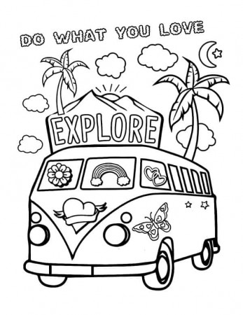 Van Coloring Pages - Free Printable Coloring Pages for Kids