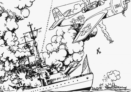 Coloring Page War at Sea - free printable coloring pages - Img 12802