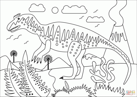 Metriacanthosaurus coloring page | Free Printable Coloring Pages