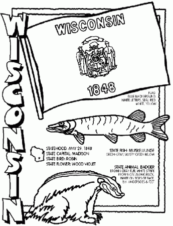 Wisconsin Coloring Page | crayola.com