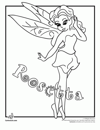 Rosetta Disney Fairies Coloring Page | Woo! Jr. Kids Activities