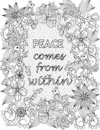 Coloring Pages : Coloring Book Free Inspirational Adult Quotes At ...