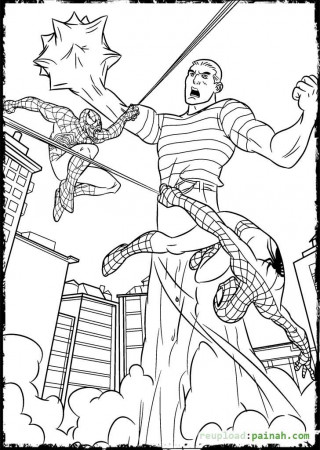 Spiderman 3 Sandman Coloring Pages