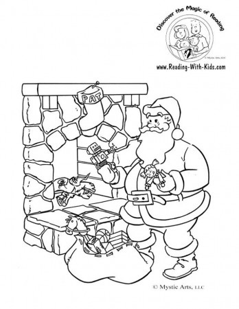 Twas The Night Before Christmas - Coloring Pages for Kids and for ...