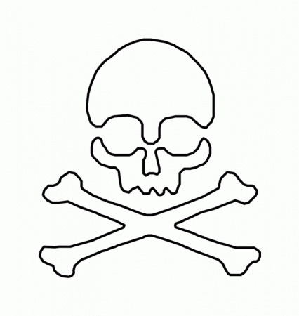 Printable Skull And Crossbones - Coloring Pages for Kids and for ...