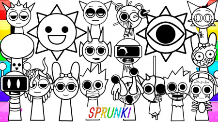 INCREDIBOX SPRUNKI Coloring Pages New ...