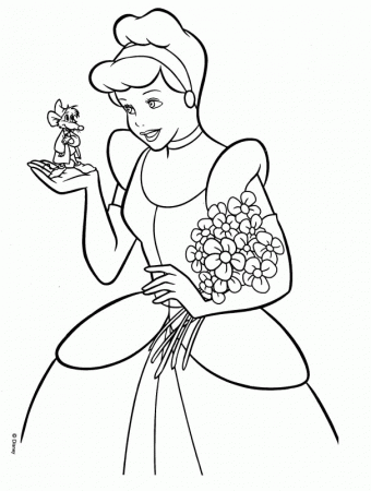 Cinderella Color Pages | Free coloring pages