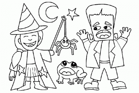 Halloween coloring pages from monsters, witches, ghosts and more 