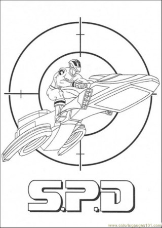 power rangers SPD Colouring Pages