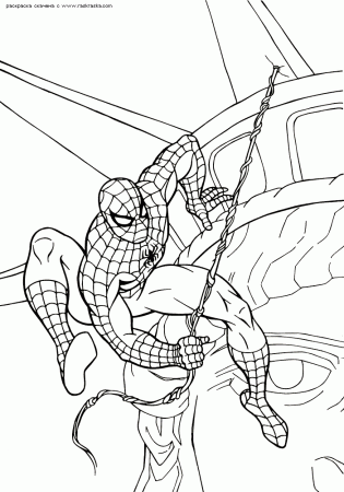 spiderman et venom Colouring Pages