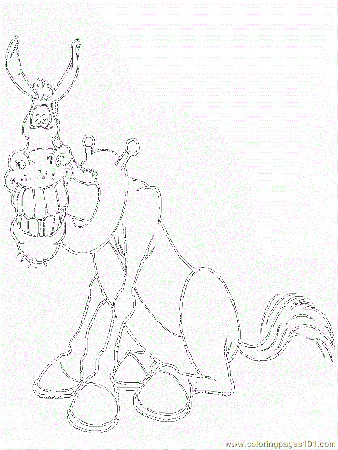 Coloring Pages Donkey (Animals > Others) - free printable coloring 