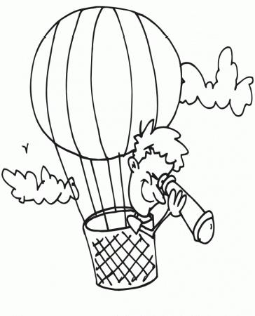 Free Printable Hot Air Balloon Coloring Pages For Kids Car Pictures