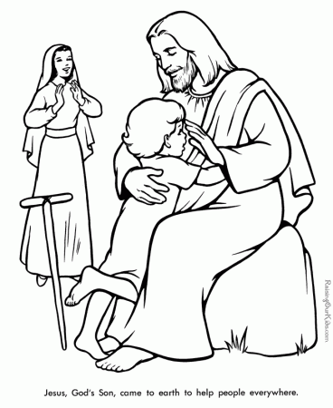 Bible Coloring Pages Jesus 6 | Free Printable Coloring Pages