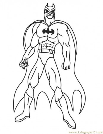 Download Superhero Coloring Page
