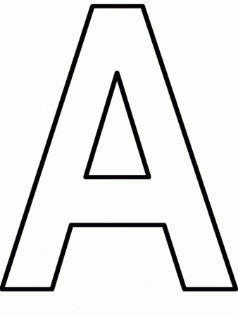 Letter A Coloring Page | Coloring Pages