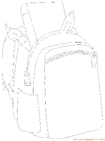 School backpack Colouring Pages (page 2)