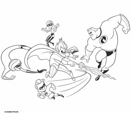 Coloring page incredibles Incredibles