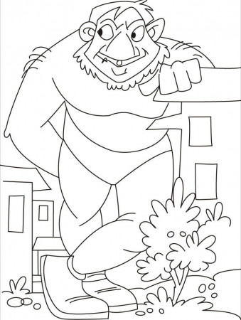 The giant coloring page | Download Free The giant coloring page 